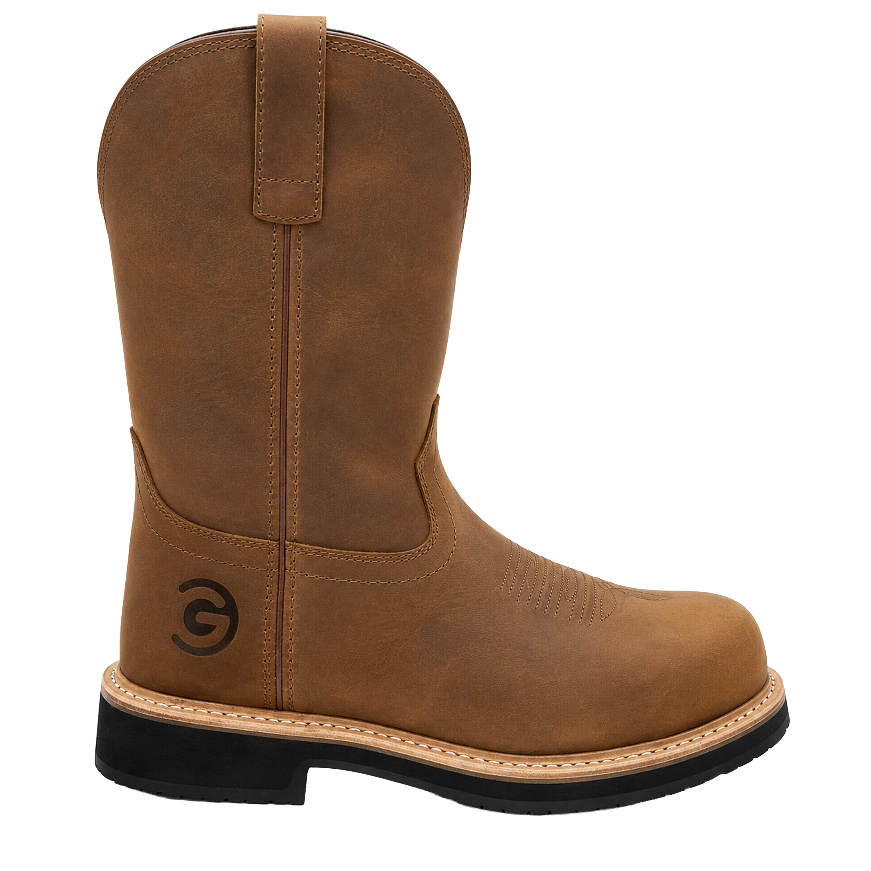 Jack 11" Leather Soft Toe Pull-On Work Boot
